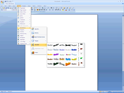 Classic Style Menu and Toolbars for Microsoft Word 2007