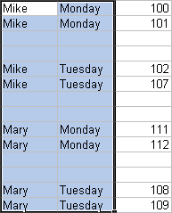 Insert Multiple Rows Between Each Unique Entry All Columns - After